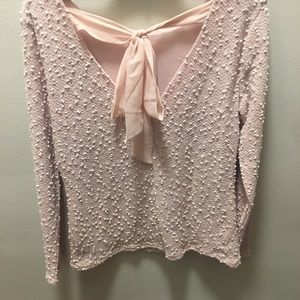 NWT Jennifer Lopez pink dressy top M